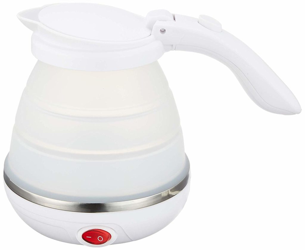 海外で活躍すること間違いなし？持ち運び便利な折りたたみケトル！