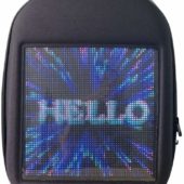 biosledのLED画面付きバックパックはまるで歩く電光掲示板?